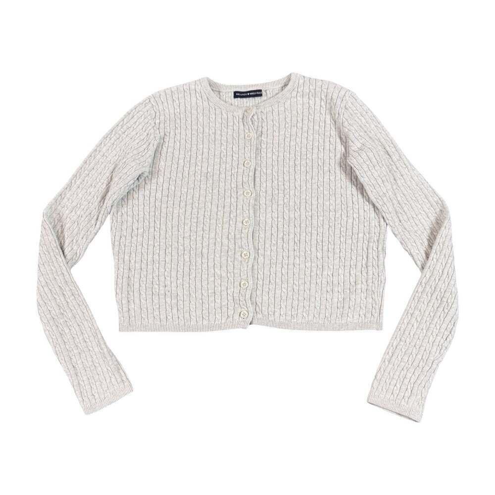 Brandy Melville Women’s Cropped Button Up Knit Sweater